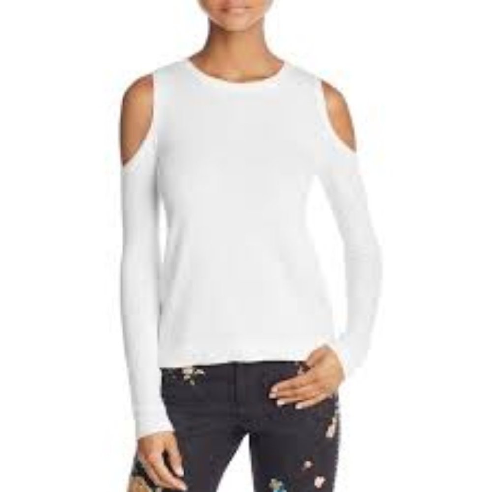 Alice + Olivia Wade Cold Shoulder Knit Sweater